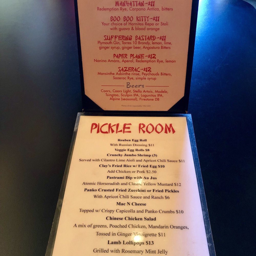 Lovejoy's Pickle Room - Drink and food menu - Chinese Near Me - Santa Barbara, California Lovejoy's Pickle Room - Drink and food menu - Chinese Near Me - Santa Barbara, California