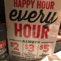 Happy hour specials all day everyday Happy hour specials all day everyday