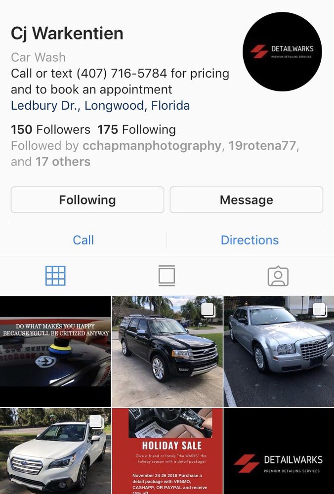 DETAILWARKS PREMIUM DETAILING SERVICES Ledbury Dr, Longwood, Florida