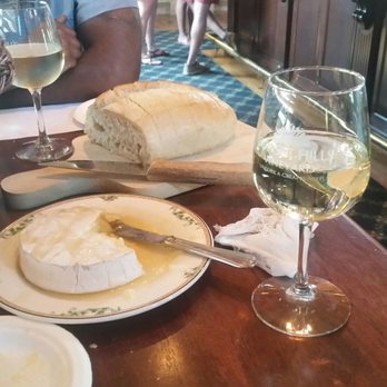 Sunset Hills Vineyard - Brie with honey and bread - Wineries Near Me - Purcellville, Virginia Sunset Hills Vineyard - Brie with honey and bread - Wineries Near Me - Purcellville, Virginia