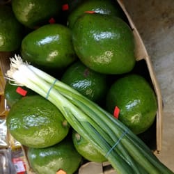 Lucky Market - Avocados and green onions.  These are 2.50. But they are huge.