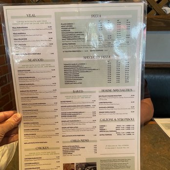 Terranova's Restaurant & Pizzeria - menu - Italian Near Me - Bunnell, Florida