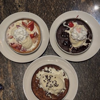 BJ's Restaurant & Brewhouse - Strawberry Shortcake Pizookie, Hot Fudge Brownie Pizookie, Salted Caramel Pizookie - Pizza Near Me - Austin, Texas BJ's Restaurant & Brewhouse - Strawberry Shortcake Pizookie, Hot Fudge Brownie Pizookie, Salted Caramel Pizookie - Pizza Near Me - Austin, Texas