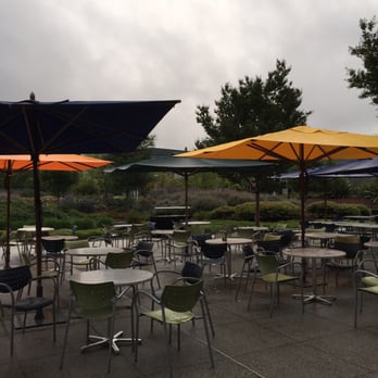 Microsoft Technology Center - Microsoft Technology Center (MTC), outside court upfront the main building, rainy day on 4/9/2016 - Vocational & Technical School Near Me - Mountain View, California