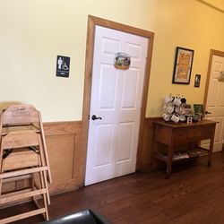 Jarrettsville Creamery & Deli - Single stall gendered restrooms  They had high chairs and a changing table