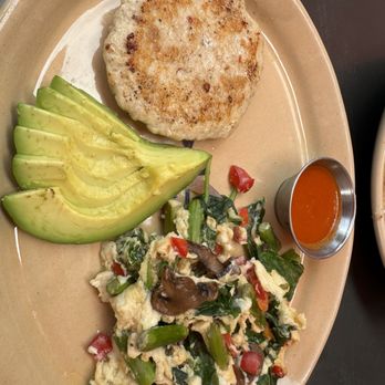 Snooze, an A.M. Eatery - Protein & Veggie Egg White Scramble* - Breakfast & Brunch Near Me - Orange, California Snooze, an A.M. Eatery - Protein & Veggie Egg White Scramble* - Breakfast & Brunch Near Me - Orange, California