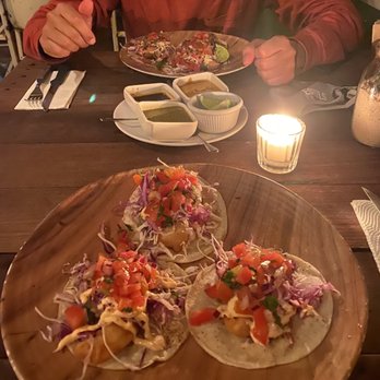 Tres Galeones - Baja Shrimp tacos - Seafood Near Me - Tulum, ROO
