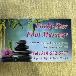 Lucky Star Foot Massage - Business card