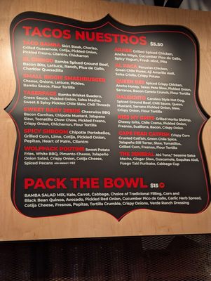 Menu photo 1 Taco Bamba Raleigh Raleigh, NC