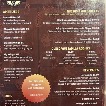 Bodihow Brewing Company - Menu - Coffee & Tea Near Me - Oregon, Wisconsin Bodihow Brewing Company - Menu - Coffee & Tea Near Me - Oregon, Wisconsin