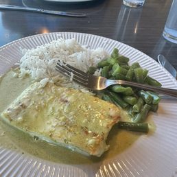 Halibut dinner