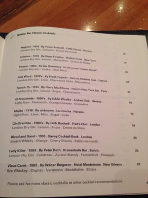 Menu photo 2 Widder Bar Zürich, ZH Menu photo 2 Widder Bar Zürich, ZH