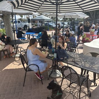 KC's Crepes Cafe - Fisherman's village music In the patio - Cafes Near Me - Marina Del Ray, California
