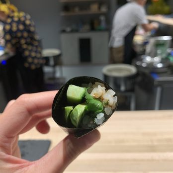 Handies Douzo - Avocado hand roll. - Sushi Bars Near Me - Houston, Texas Handies Douzo - Avocado hand roll. - Sushi Bars Near Me - Houston, Texas