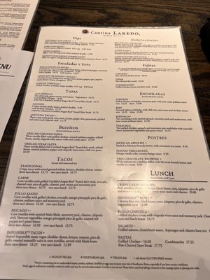 Menu photo 4 Cantina Laredo Sandestin, FL