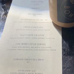 Bar Bohemien - Menu