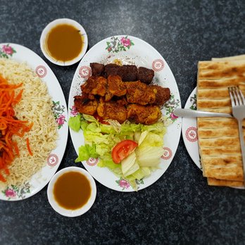 Balkh Take Away - Mixed kebab with Afghan bread and palaw - Restaurants Near Me - Dandenong, VIC
