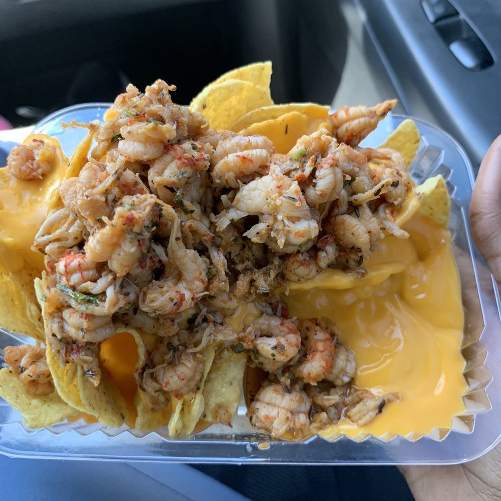 Nola Shrimp Box - Crawfish nachos - Seafood Near Me - Harvey, Louisiana Nola Shrimp Box - Crawfish nachos - Seafood Near Me - Harvey, Louisiana
