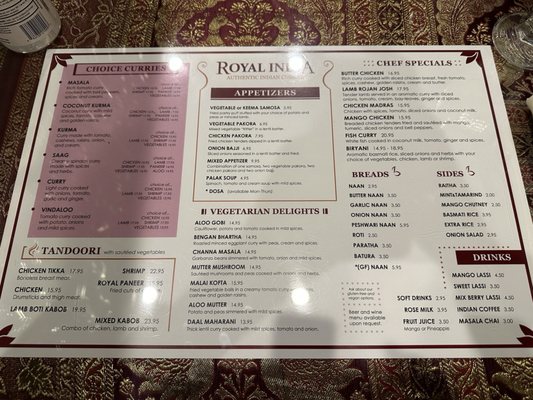 Menu photo 6 Royal India Sandy, UT Menu photo 6 Royal India Sandy, UT