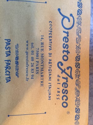 Menu photo 1 Presto Fresco Paris, 75 Menu photo 1 Presto Fresco Paris, 75