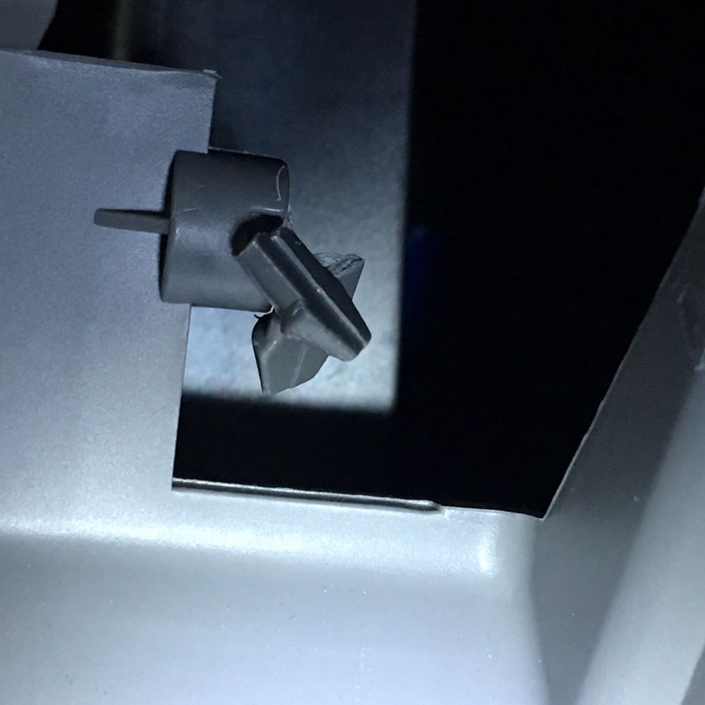 Broken plastic pin to my glove box Broken plastic pin to my glove box