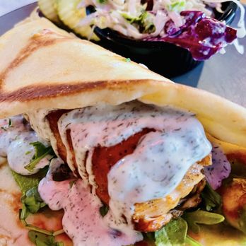 Flat Iron Tap - Salmon Flatbread Sandwich - Burgers Near Me - Lake Geneva, Wisconsin