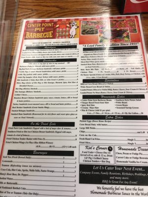Menu photo 5 Center Point Barbecue Hendersonville, TN