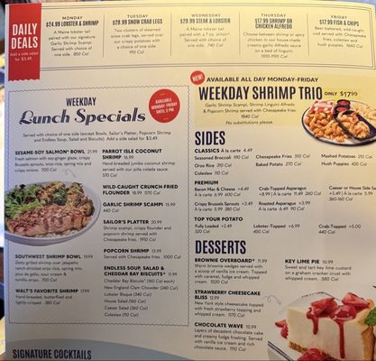 Menu photo 2 Red Lobster Bloomington, MN Menu photo 2 Red Lobster Bloomington, MN