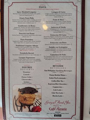 Menu photo 5 Cafe Grazie Santa Fe, NM