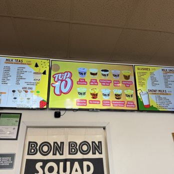 Bon Bon Tea House - Top 10 Menu - Bubble Tea Near Me - Los Angeles, California