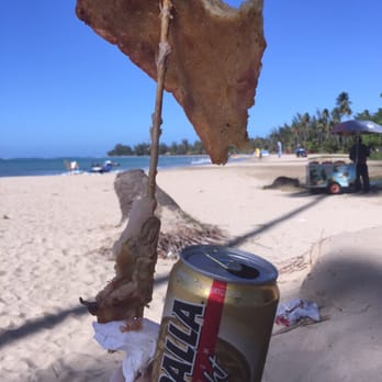 Luquillo Kiosks - Medalla, pincho, bacalaito, and beach. A perfect afternoon. - Seafood Near Me - Luquillo, Puerto Rico Luquillo Kiosks - Medalla, pincho, bacalaito, and beach. A perfect afternoon. - Seafood Near Me - Luquillo, Puerto Rico