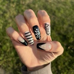 Heart Nails - Custom set made thicker for safety at a 3 day festival