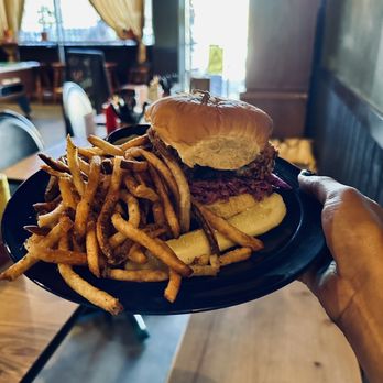 The Tiny Pony - Fried chicken sandwich lunch special with fries - Bars Near Me - Yucca Valley, California The Tiny Pony - Fried chicken sandwich lunch special with fries - Bars Near Me - Yucca Valley, California