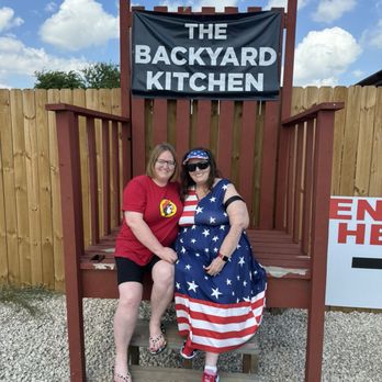 Backyard Kitchen - Me & my baby sister - American Near Me - Poteet, Texas