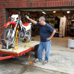 2 Wheel Towing - 4 point rigging.  Safe and secure.