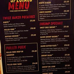 The Landing - Menu