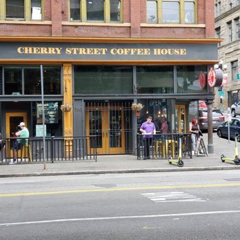 Cherry Street Coffee House - Front exterior of Cherry Street CH - Coffee & Tea Near Me - Seattle, Washington Cherry Street Coffee House - Front exterior of Cherry Street CH - Coffee & Tea Near Me - Seattle, Washington