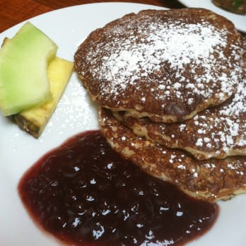 Alana's Cafe - Oatmeal Pancakes with Lingonberries - Breakfast & Brunch Near Me - Burlingame, California Alana's Cafe - Oatmeal Pancakes with Lingonberries - Breakfast & Brunch Near Me - Burlingame, California