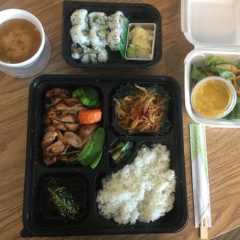 Ando Japanese Restaurant - Sushi Combo Bento box with california roll, pickled deacon root, Japanese pickles, goma ae, chicken teriyaki, white rice, salad, and soup. - Japanese Near Me - Cincinnati, Ohio Ando Japanese Restaurant - Sushi Combo Bento box with california roll, pickled deacon root, Japanese pickles, goma ae, chicken teriyaki, white rice, salad, and soup. - Japanese Near Me - Cincinnati, Ohio