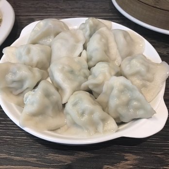 Mama's Dumpling & Coffee - Shrimp, egg and Chinese chives dumplings ($10.90) - Coffee & Tea Near Me - Richmond, British Columbia Mama's Dumpling & Coffee - Shrimp, egg and Chinese chives dumplings ($10.90) - Coffee & Tea Near Me - Richmond, British Columbia