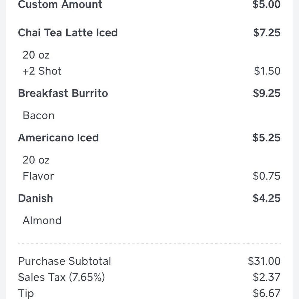 Ahimsa Coffee - Receipt - Coffee & Tea Near Me - Limon, Colorado Ahimsa Coffee - Receipt - Coffee & Tea Near Me - Limon, Colorado