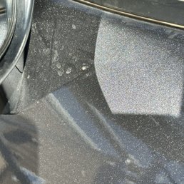 Two times through and still dirty...driver side door by mirror.