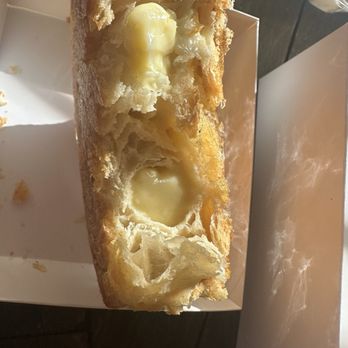 Rise Up Bakery - The inside of the crème brûlée croissant - Bakeries Near Me - Gilbert, Arizona Rise Up Bakery - The inside of the crème brûlée croissant - Bakeries Near Me - Gilbert, Arizona