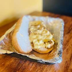 Philly Chicken, aged cheddar.