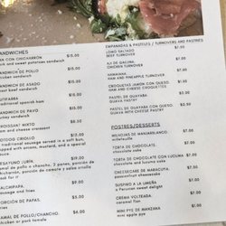 La Estación Hallandale - Menu items
