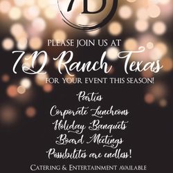 7D Ranch Texas - Corporate events, reunions, office parties and more!