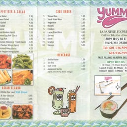 Yummy Express Menu Page 1 Yummy Express Menu Page 1