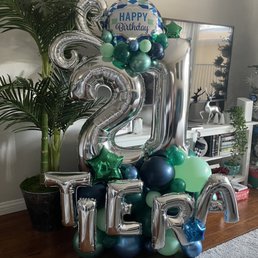 21st birthday small number display 21st birthday small number display