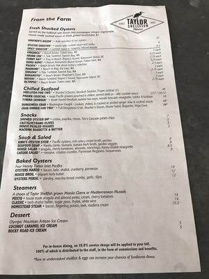 Menu photo 7 Taylor Shellfish Oyster Bar Seattle, WA Menu photo 7 Taylor Shellfish Oyster Bar Seattle, WA