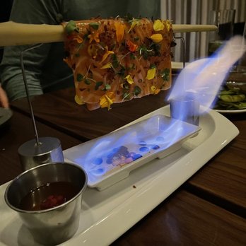 Soto - Salmon over fire - Japanese Near Me - Houston, Texas